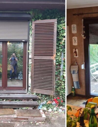 Volets posés par Winfox sur une porte-fenêtre