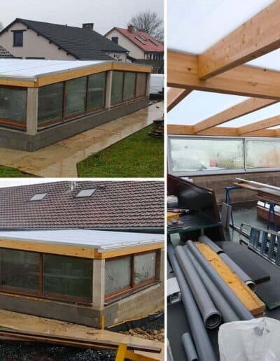 Vérandas et pergolas, chantier Winfox 1