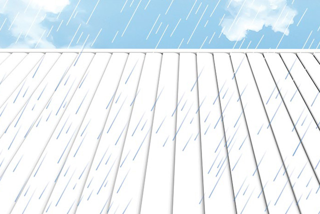 Lames orientables d’une pergola bioclimatique