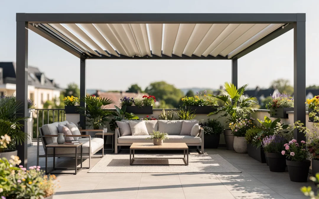 Découvrez comment la pergola bioclimatique Luxembourg transforme votre espace. Profitez d'une oasis extérieure adaptée à tout climat, augmentant confort et valeur immobilière.